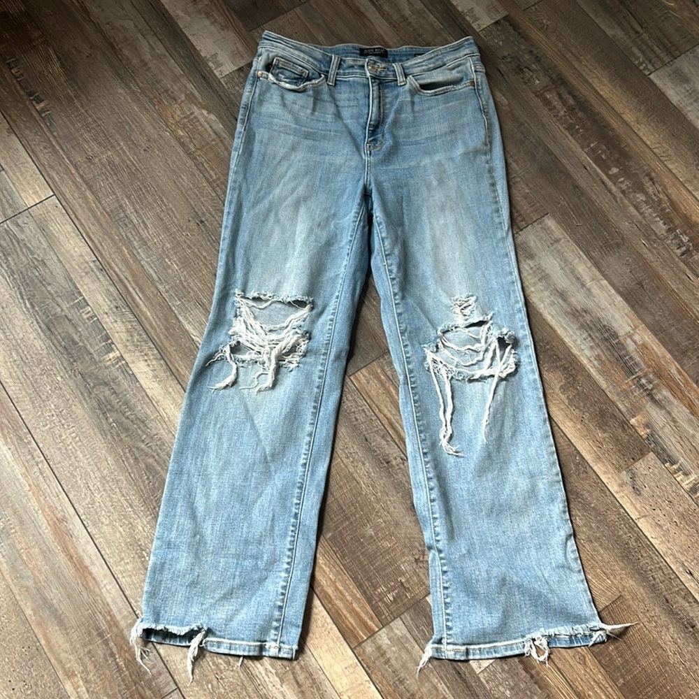 Judy Blue High Waist 90s wide like distressed-size 11/30